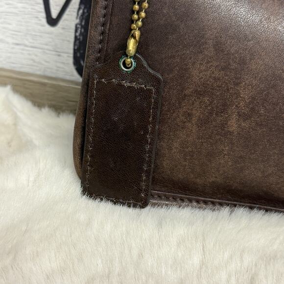 Vintage Coach Chunky Case 7165? Leather Utility Bag Wallet Cosmetic Pouch - Picture 10 of 13